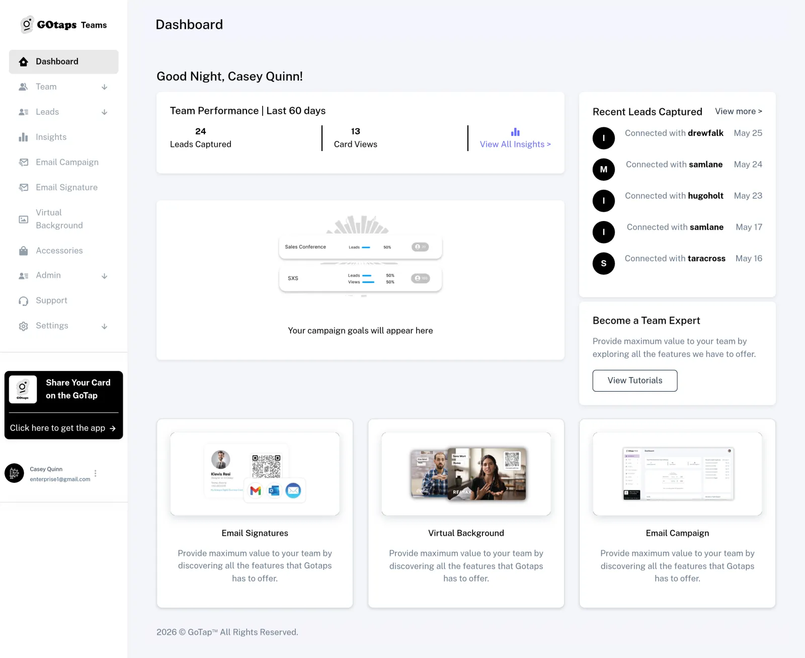 GoTap — NFC Smart Business-Card & Digital-Profile Platform